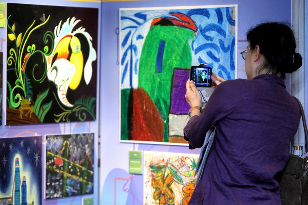 An exhibition by autistic artists at the Cultural Centre. Autistic people are often talented in art or science. Photo: David Wong