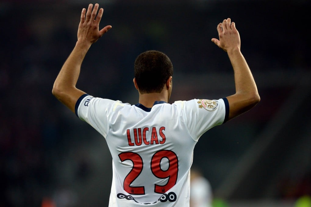 PSG's Brazilian forward Lucas Moura will be showing his talent in Hong Kong. Photo: AFP