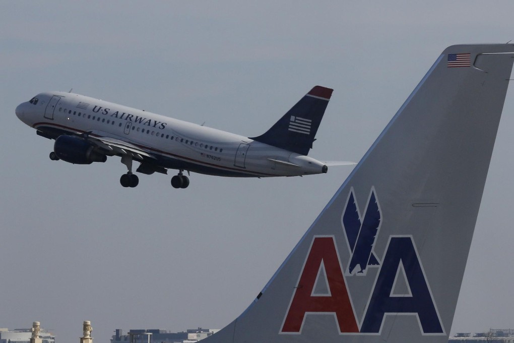 A US Airways jet leaves an airport in the United States, where air passengers are more likely to be on the ground. Photo: Reuters