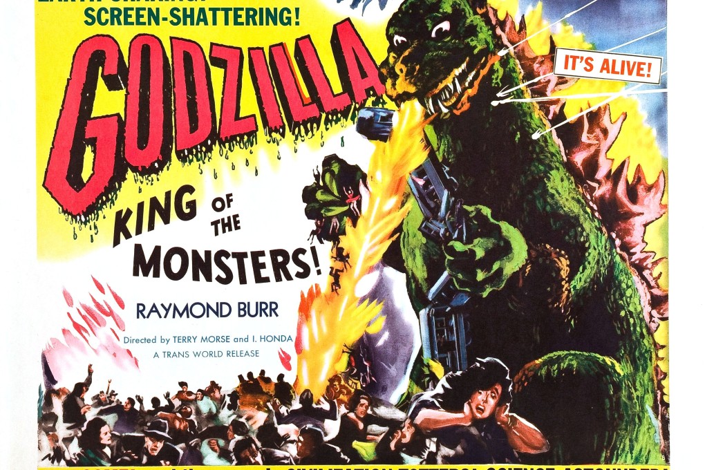 The Godzilla poster from the original version of the film from 1954 that starred Raymond Burr. Photo: SCMP Pictures