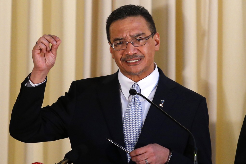 Malaysia's Defence Minister and acting Transport Minister Hishammuddin. Malaysia says it will publicly release satellite data used to narrow down the search for the missing jetliner to the southern Indian Ocean. Photo: Reuters