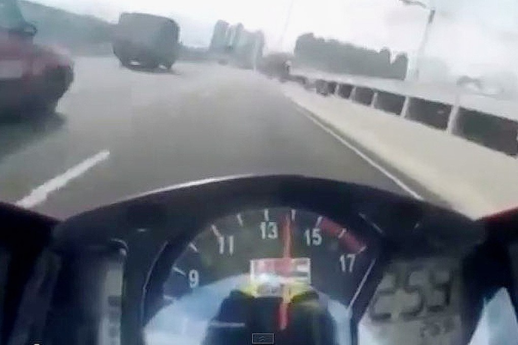 One video shows the motorcycle travelling at 260km/h.