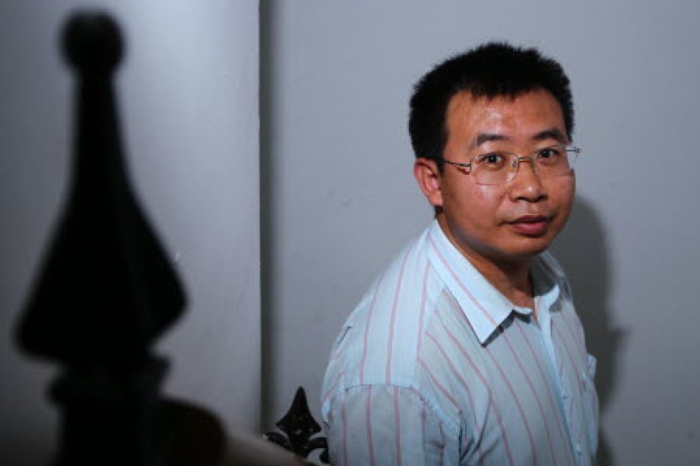 Lawyer Jiang Tianyong was placed on 15 days of administrative detention for "using cult activities to endanger society" on March 22, and was released on April 6 with reported signs of physical abuse. Photo: Simon Song