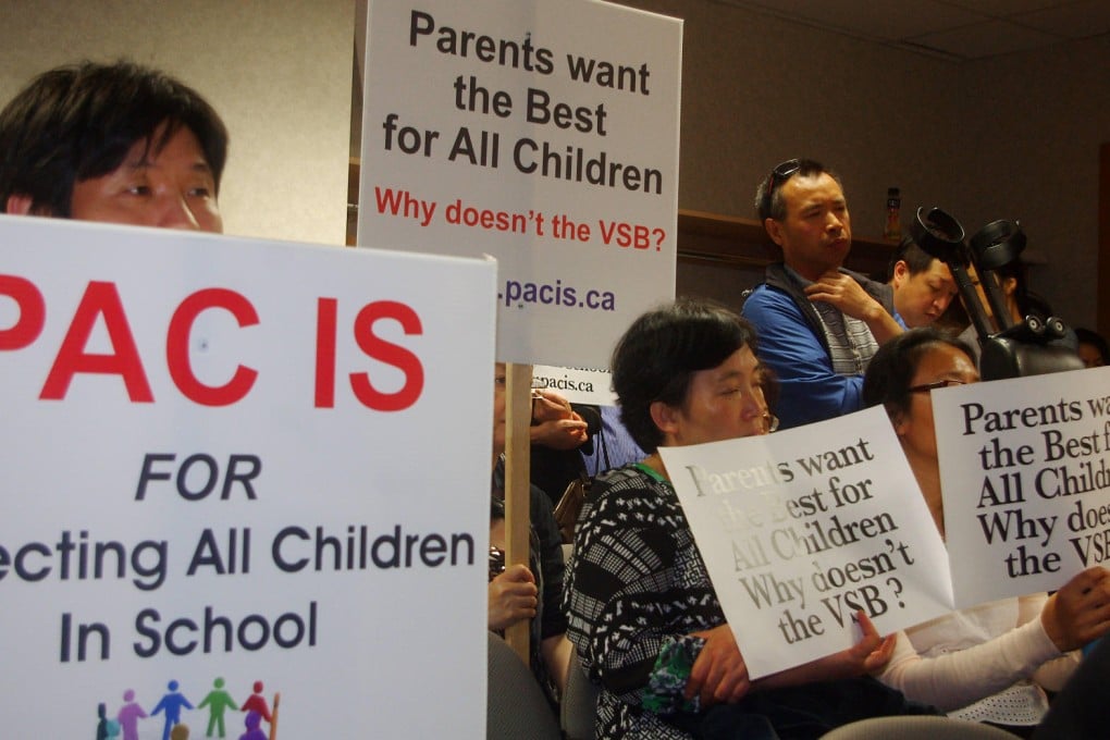 Opponents protest against the policy. Photo: Nathaniel Christopher