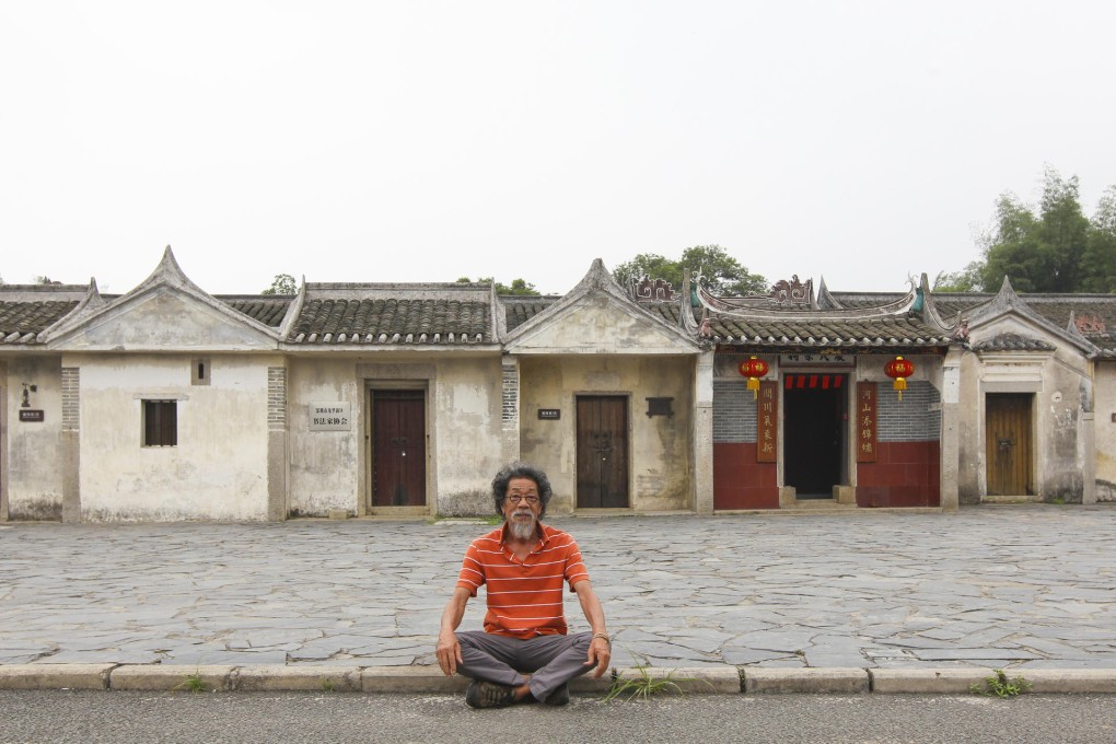 Leo Lee outside the Printmaking Base artists' village, Shenzhen. Photos: May Tse