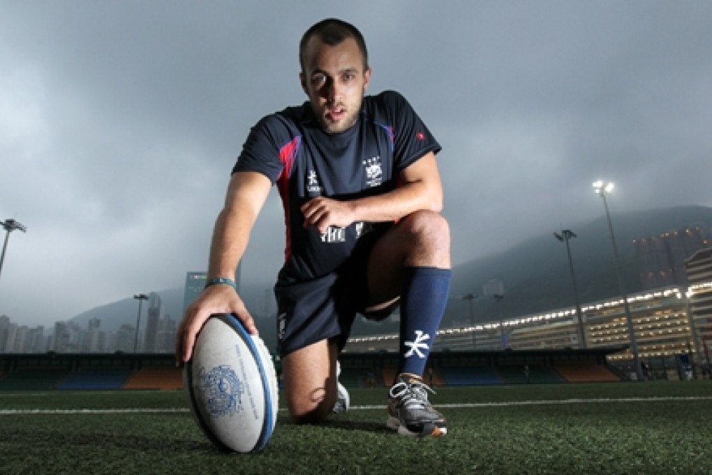 Lachlan Chubb comes on to the bench for Hong Kong's match against Japan on Sunday. Photo: K.Y. Cheng