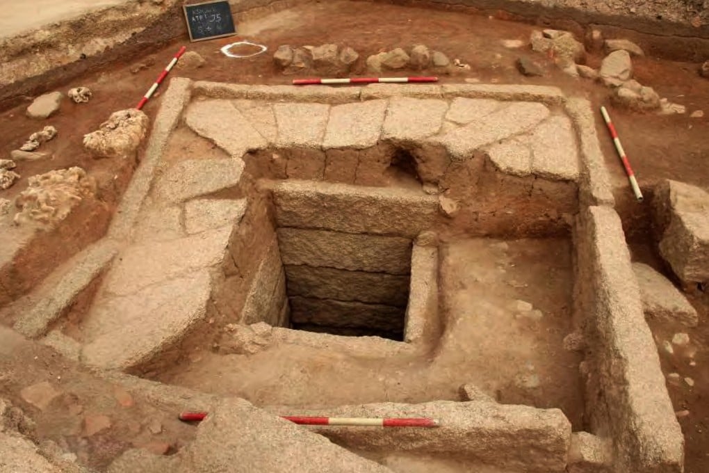 One of the wells at the site.