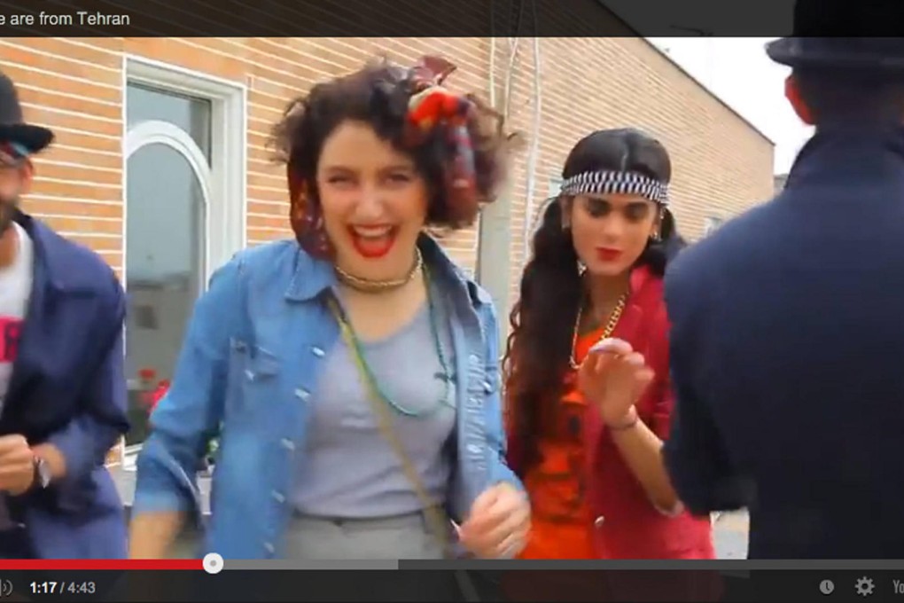 A screen grab of the offending video, showing young Iranians dancing to the Pharrell Williams song Happy. Photo: SCM Post Pictures