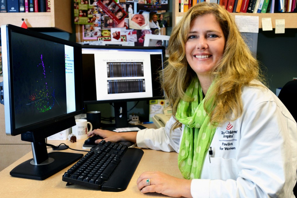Dr. Kjersti Aagaard in her laboratory at the Baylor College of Medicine in Houston. Photo: AP