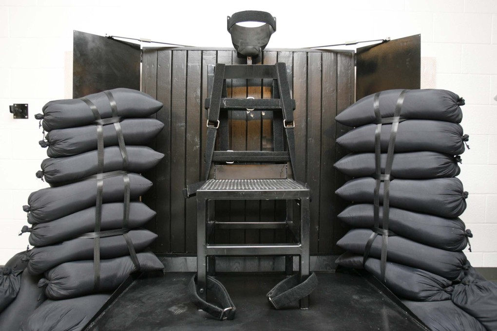 The firing squad execution chamber at the Utah State Prison. Utah outlawed execution by firing squad in 2004 but kept it as an option for inmates convicted before then. Photo: AP