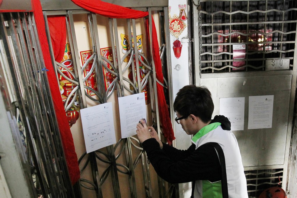 One of the URA's projects in Sham Shui Po. Many redevelopment requests are for sites smaller than 400 square metres. Photo: Dickson Lee