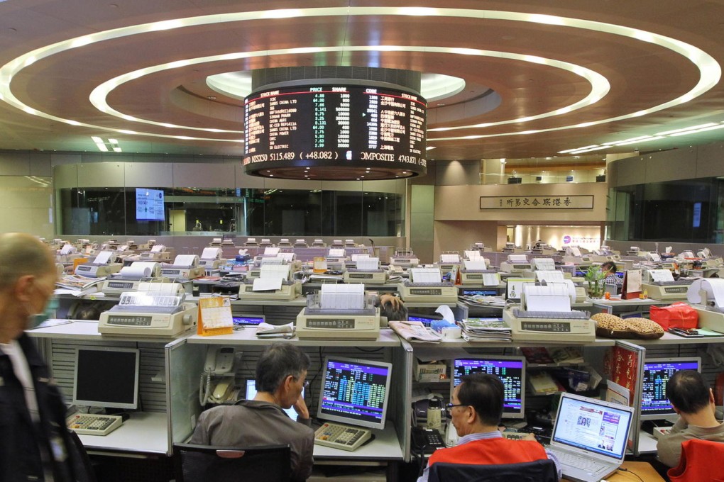 The stock exchange in Central. In October 2007, the Hang Seng Index soared to a record 31,850 points. Photo: Edward Wong