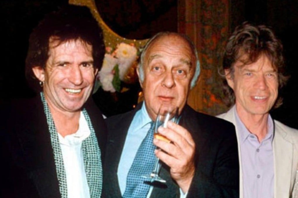 Prince Rupert Lowenstein with Richards and Jagger.