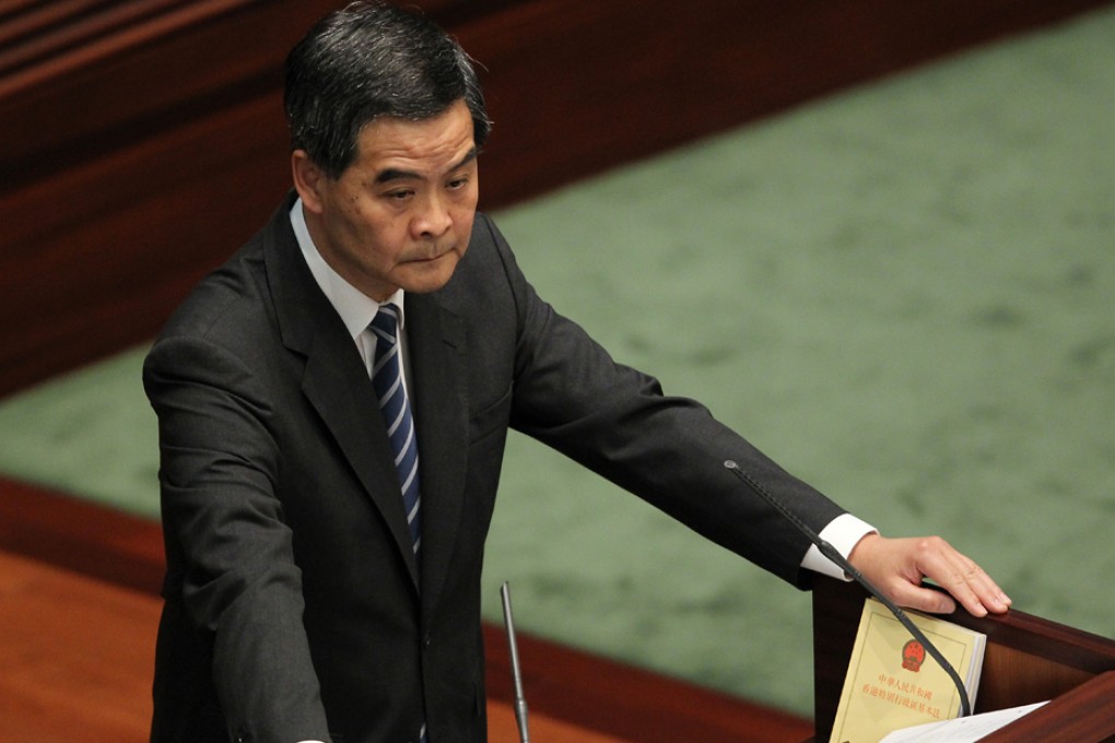 Companies plan to sue organisers for damages suffered in the blockade, says chief executive Leung Chun-ying.