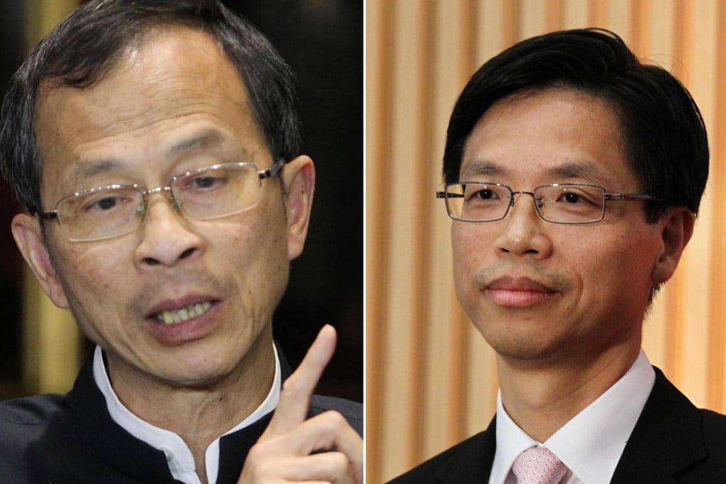 Jasper Tsang (left) failed to recognise Godfrey Leung.