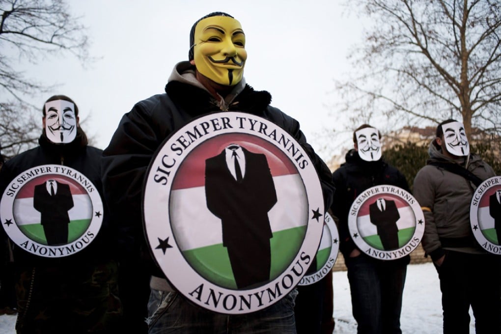 International hacker group Anonymous. Photo: AP