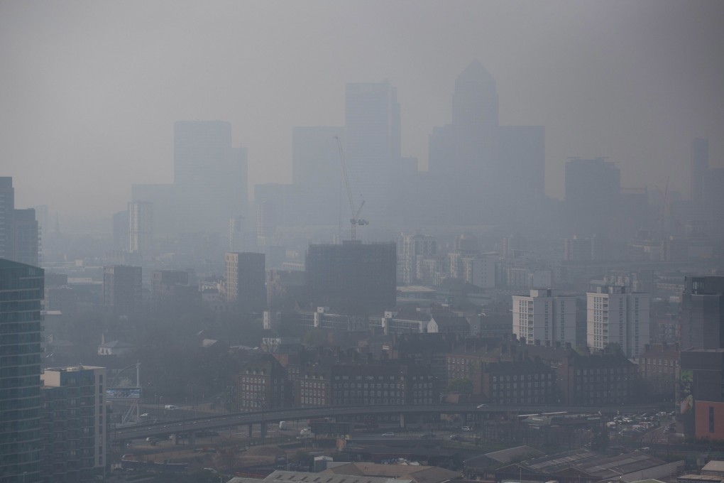 The view in London, where NO2 levels top Beijing's. Photo: AFP