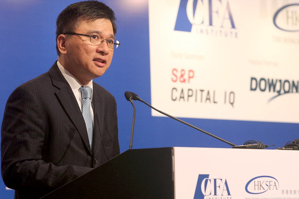 Professor Chan Ka-keung, secretary for financial services and the treasury