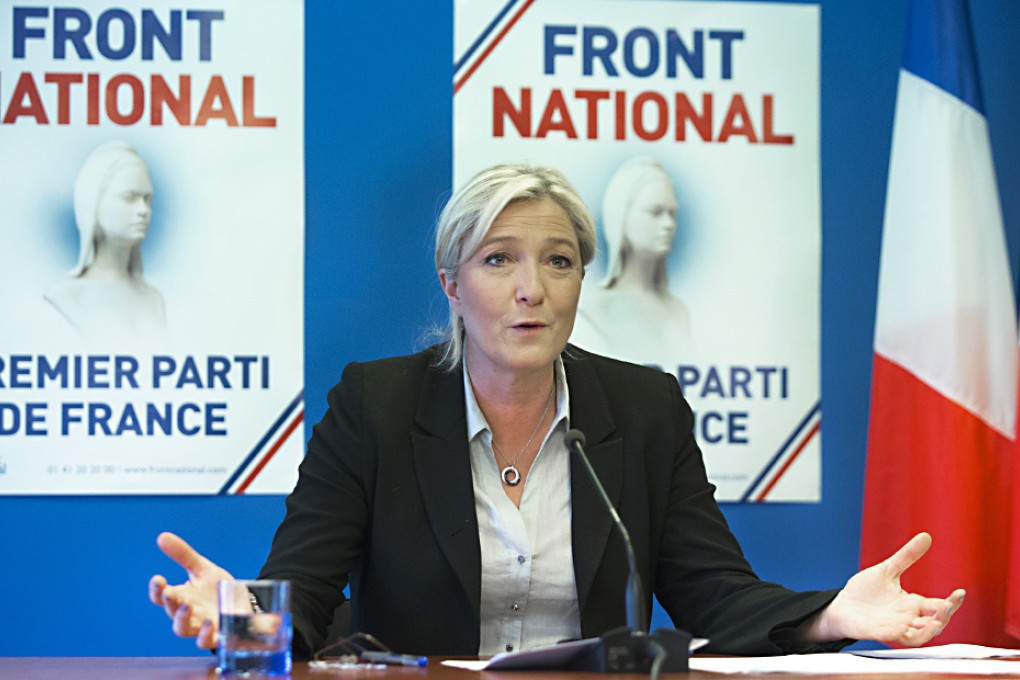 In France, Marine Le Pen's National Front trounced the ruling Socialists. Photo: AP