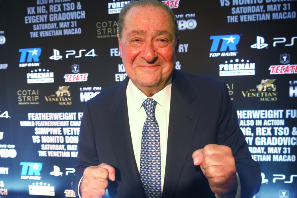 Top Rank CEO and chairman Bob Arum at the Featherweight Fury press conference at the Venetian. Photo: Unus Alladin