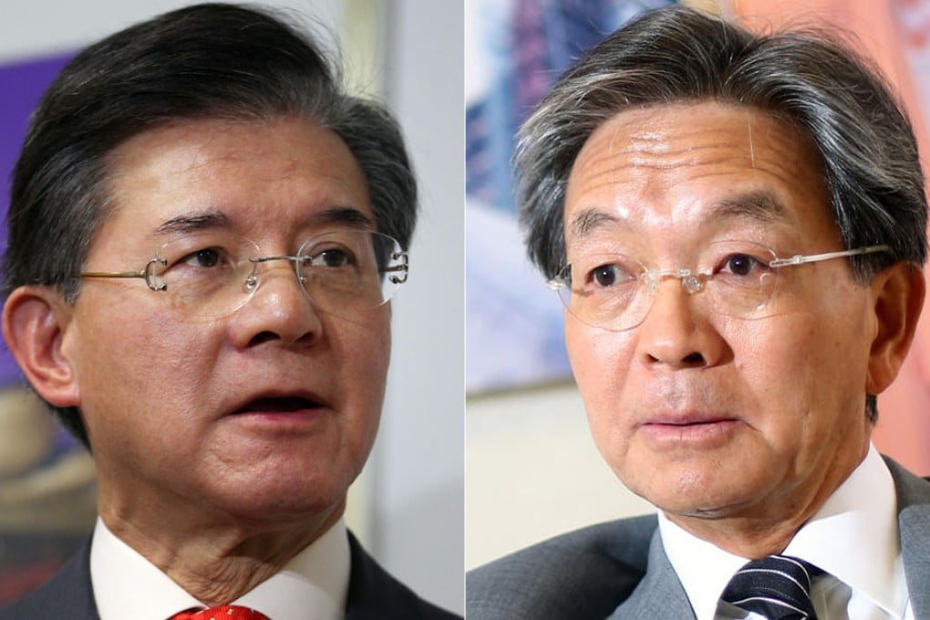 Vincent Lo (left) will swap jobs with Jack So (right) in 12 months.