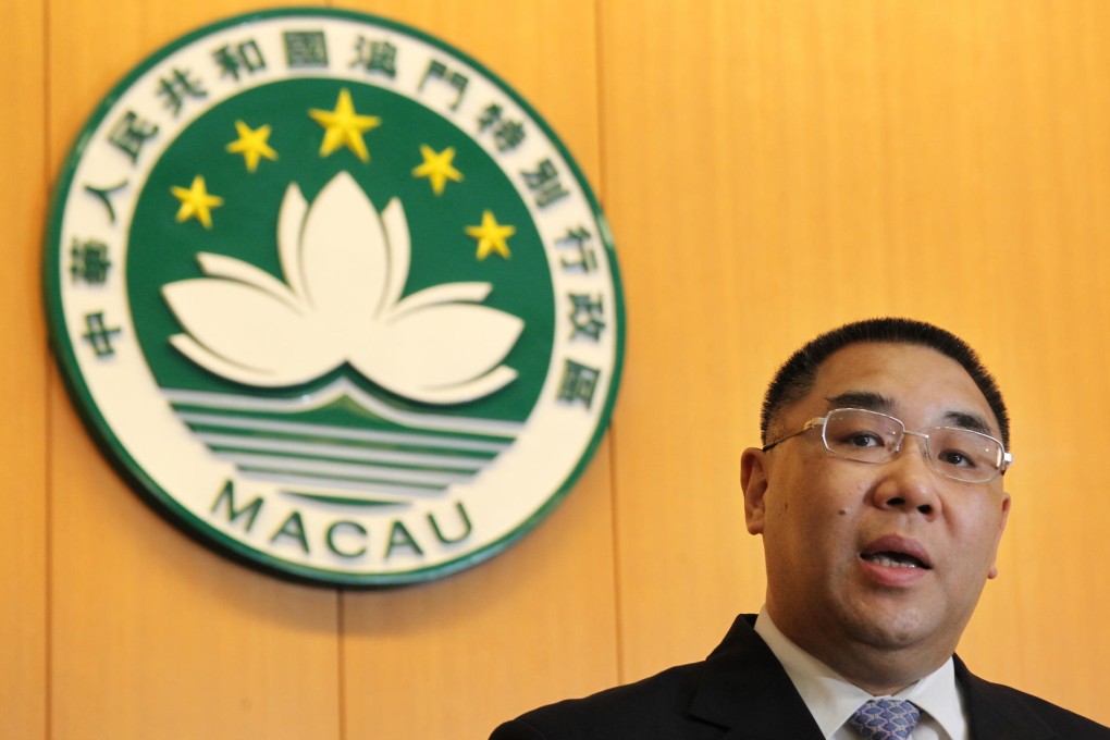 Macau Chief Executive Fernando Chui Sai-on