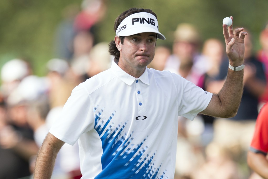 Bubba Watson acknowledges the fans after his round. Photo: USA Today Sports