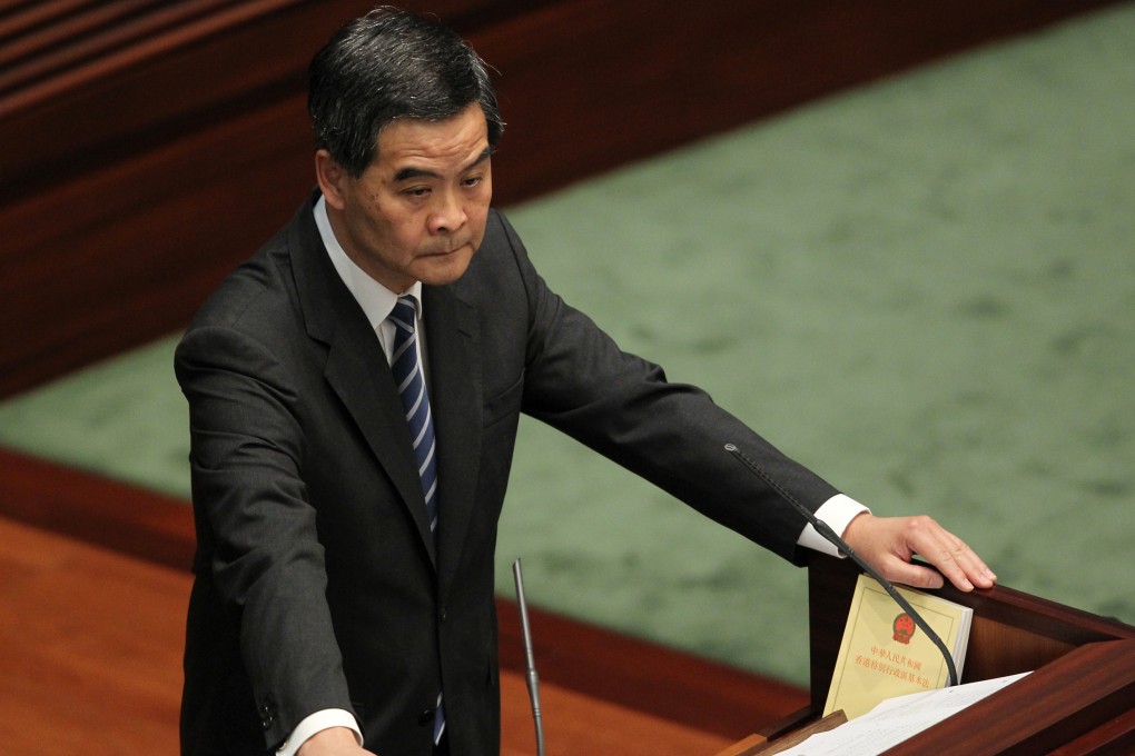 Leung Chun-ying writes to Legco president over unruly sessions