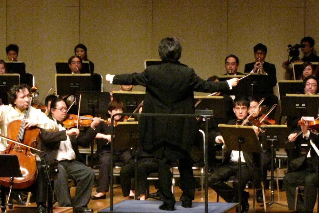 Lio conducts the Pan Asia Symphony Orchestra. Photo: SCMP Pictures