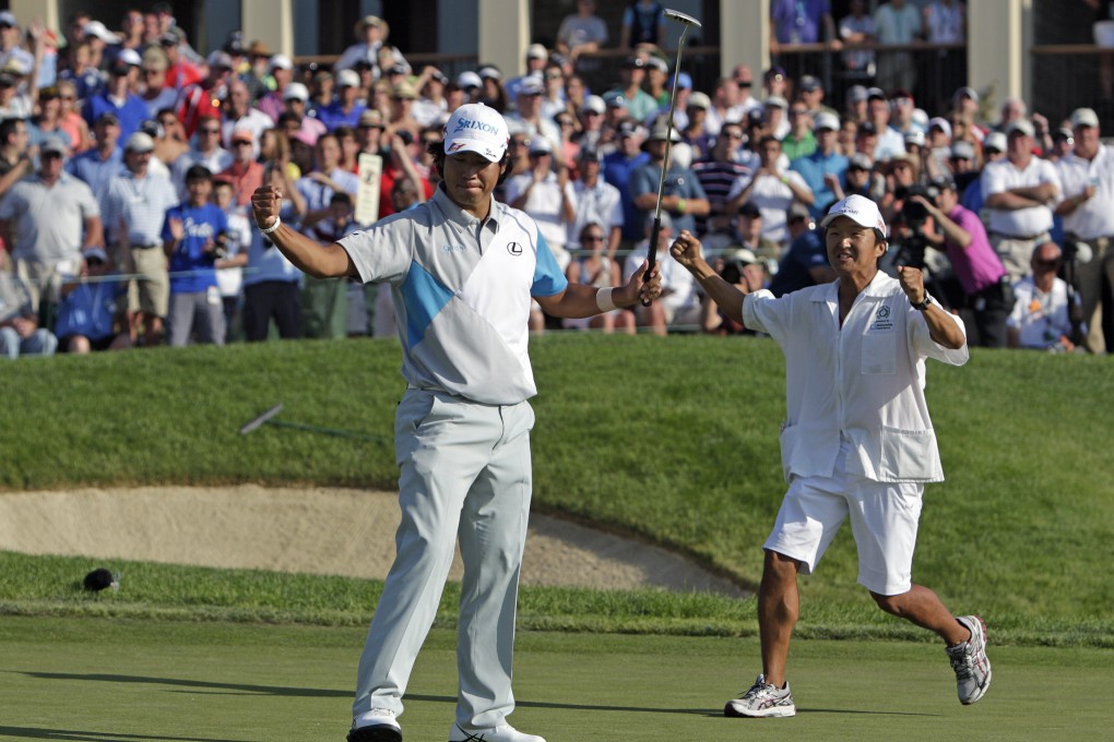 Hideki Matsuyama beats South Korea-born American Kevin Na in the play-off at the Memorial. Photo: AP