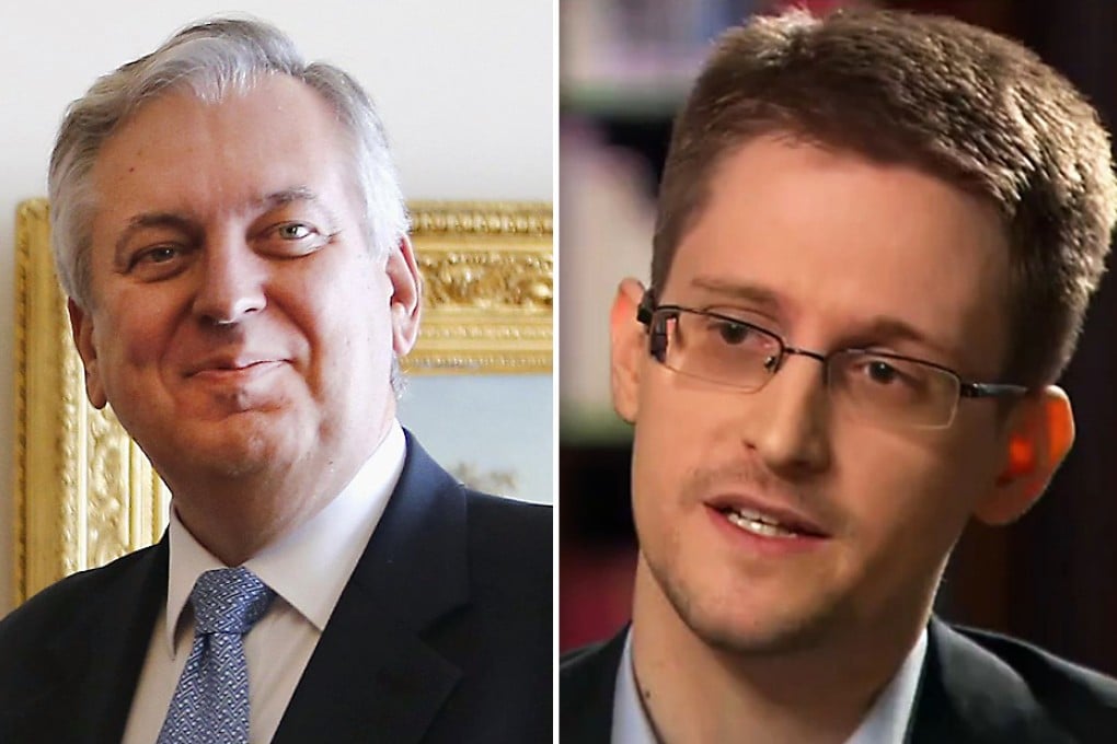 Brazil's Foreign Minister Luiz Alberto Figueiredo (left) and Edward Snowden. Photos: Reuters, AFP