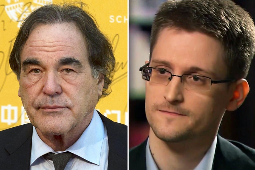 Oliver Stone (left) and Edward Snowden. Photos: AP, AFP
