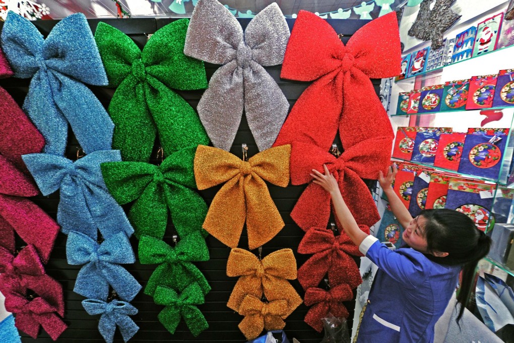 A retailer in Zhejiang province. Domestic demand remains sluggish in China despite a pick-up in global activity. Photo: Xinhua