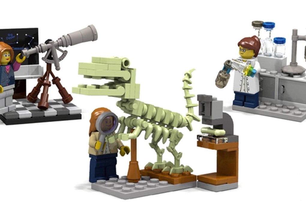 Lego's figure of a female chemist in a lab. Photo: SCMP Pictures