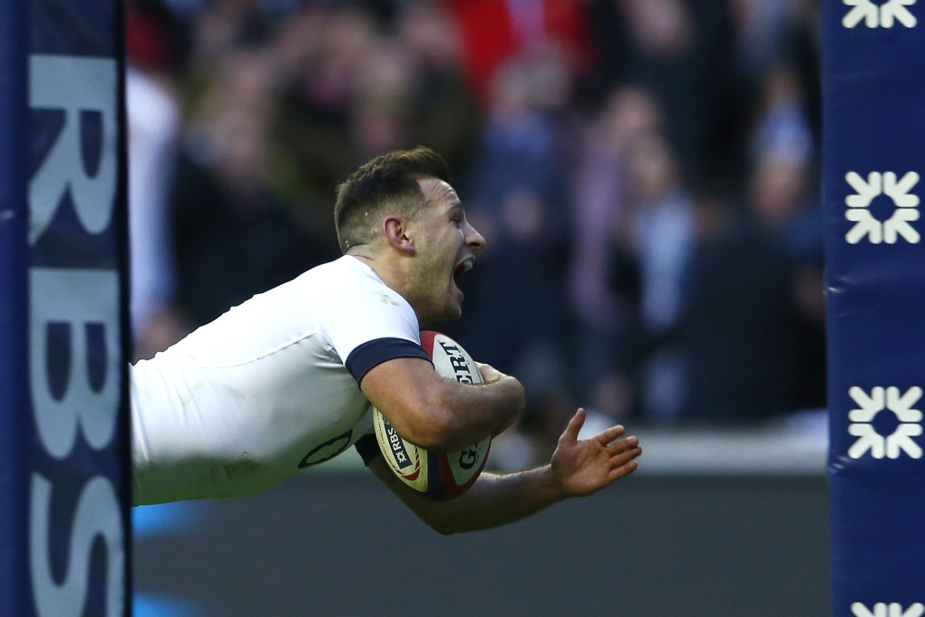 England's Danny Care, seen scoring against Ireland in a Six Nations Championship match, injured a shoulder in training ahead of the clash against the All Blacks in Auckland. Photo: Reuters