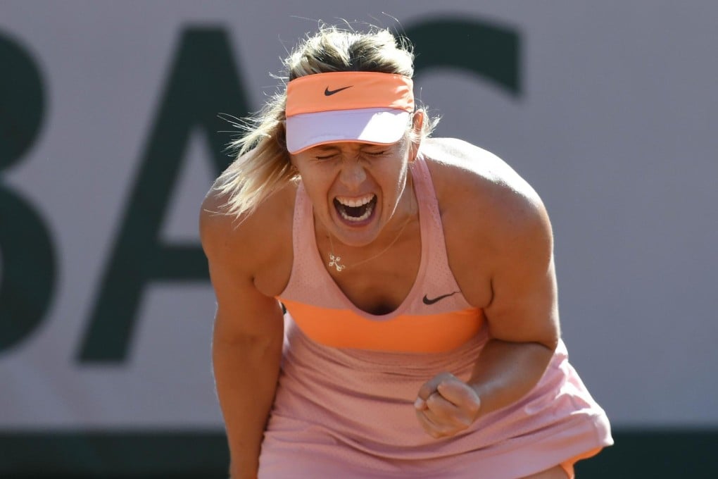 Russia's Maria Sharapova did it the hard way to beat Eugenie Bouchard of Canada to reach Saturday's French Open final. Photo: AFP