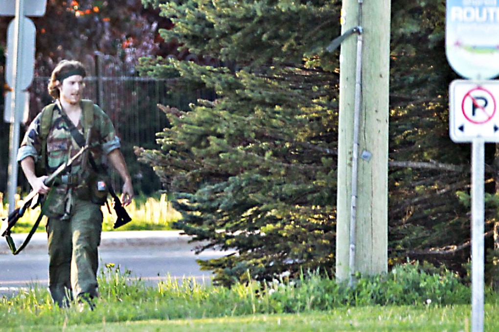Justin Bourque is suspected of killing three Canadian police officers. Photo: AP