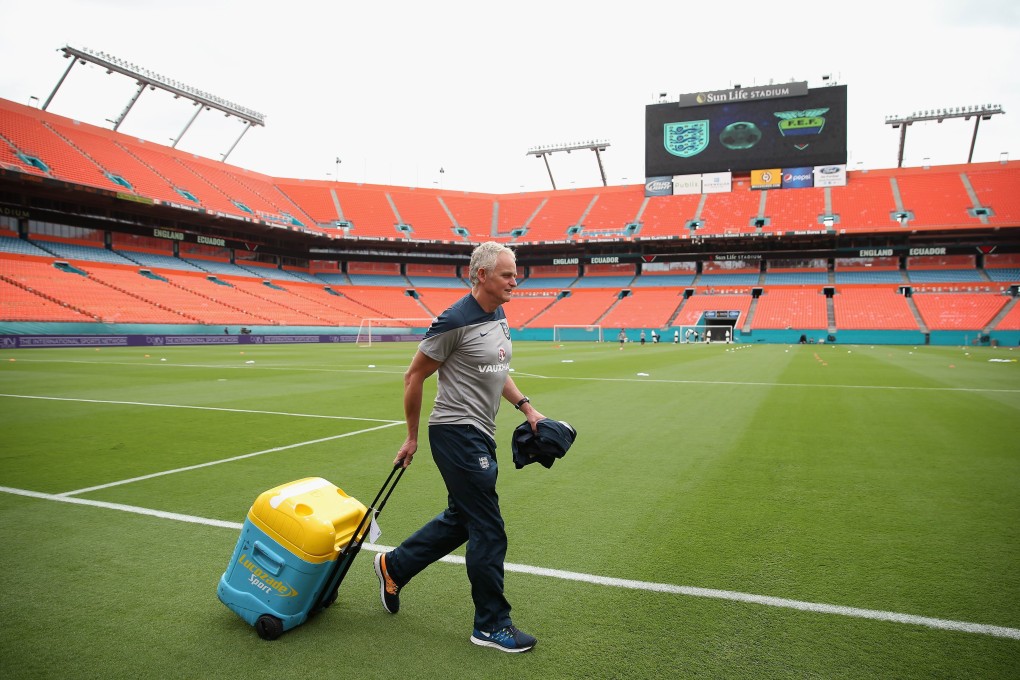 Professor Steve Peters attends an England training session at The Sunlife Stadium in Miami, Florida. Photo: Getty/AFP