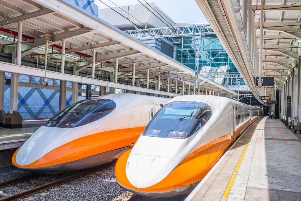 The Taiwan High Speed Rail connects Taichung with Taipei.