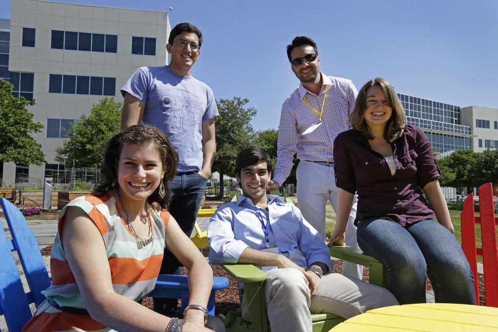 Google interns relax. Photo: AP