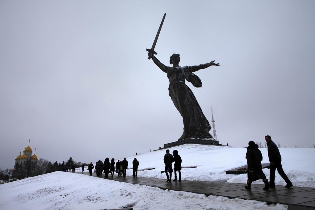 A memorial to second world war dead in Volgograd. Photo: AFP