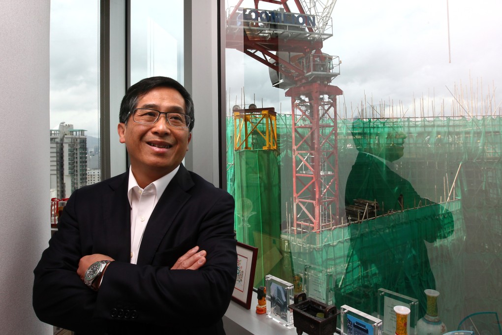 Thomas Ho recommends people join construction to gain experience from projects like the West Kowloon terminus. Photo: Jonathan Wong