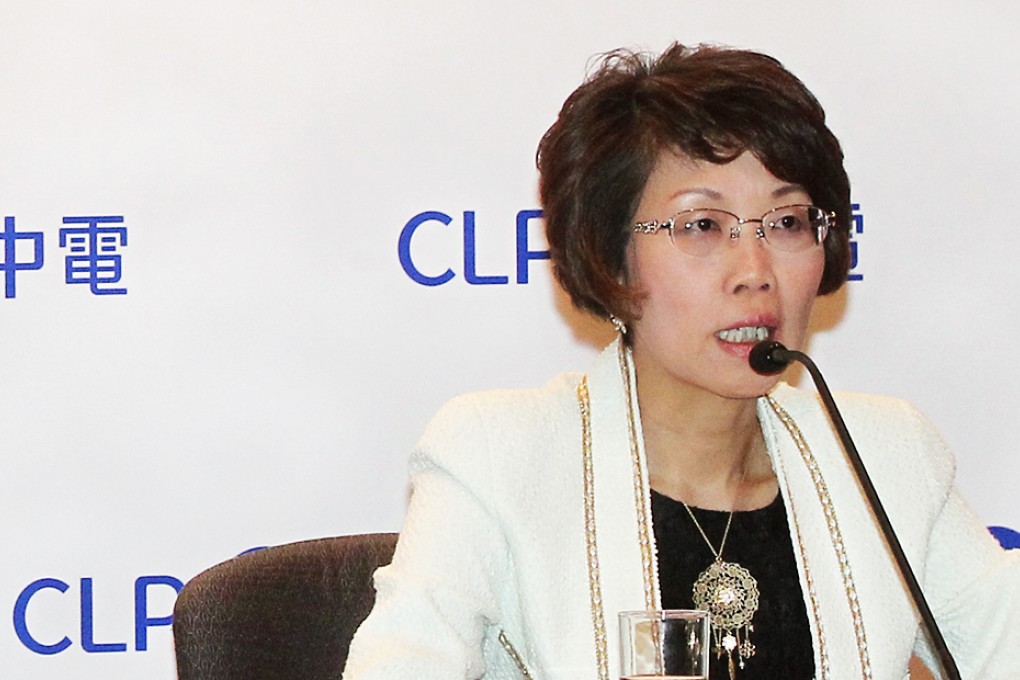 CLP Power vice-chairwoman Betty Yuen So Siu-mai questioned if it was worth sacrificing "energy autonomy" under a government proposal to buy in more power. Photo: Martin Chan