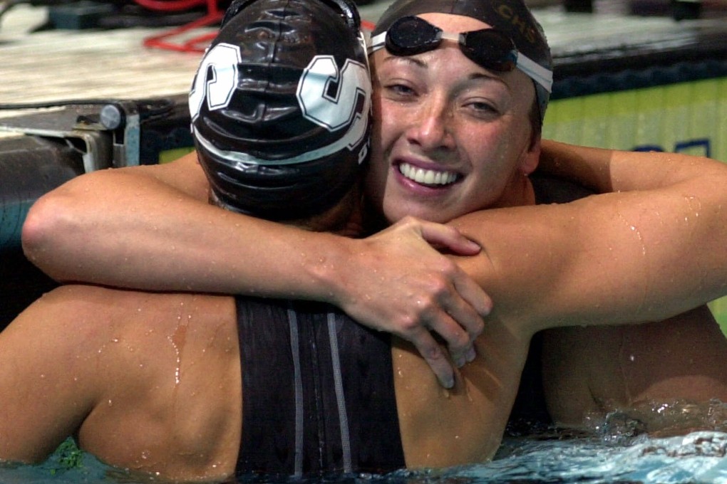 Amy Van Dyken was the first US female athlete to win four gold medals at an Olympic Games. Photo: AP