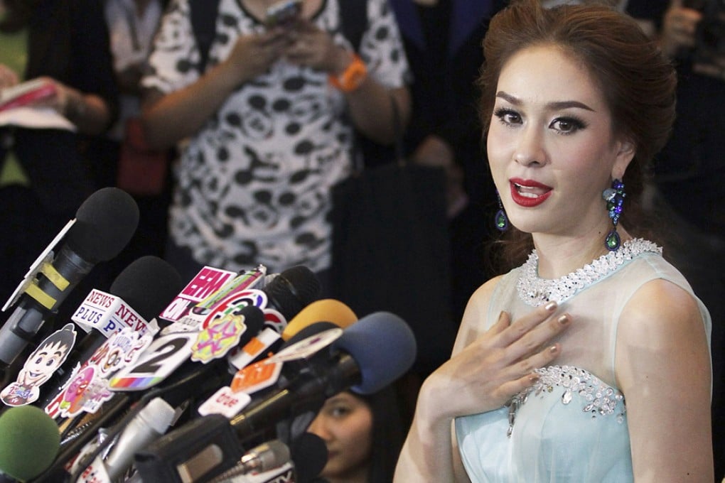Miss Universe Thailand Weluree Ditsayabut renounced her title over remarks she made on social media including one that red-shirts should all be executed. Photo: Reuters