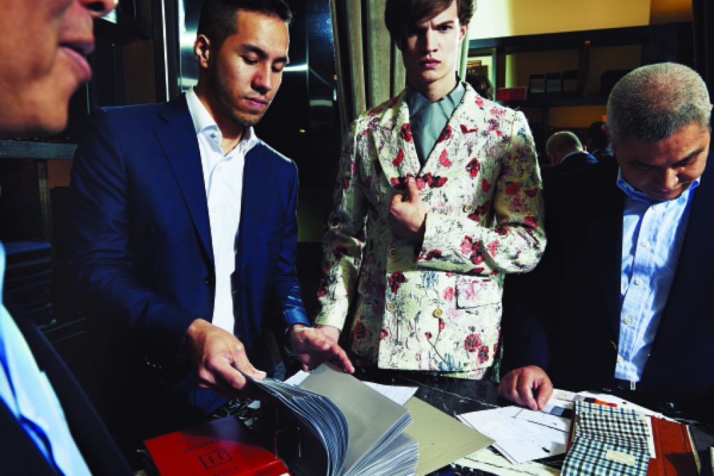 Floral jacket (HK$35,400) by Alexander McQueen. Shirt (HK$4,300) by Emporio Armani.