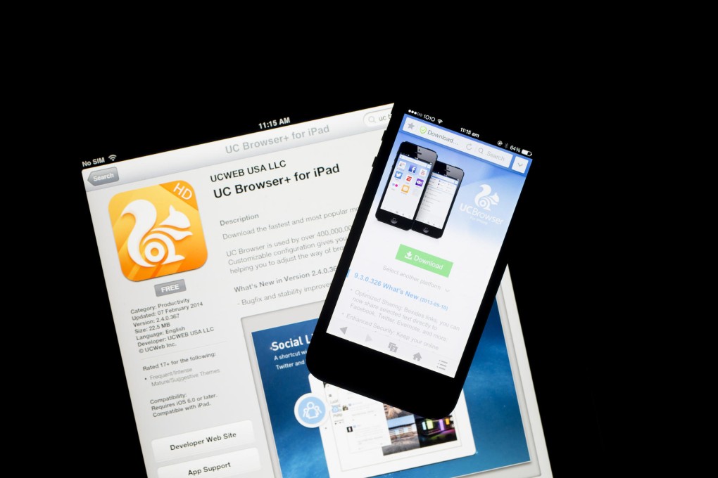 UCWeb, which has more than 500 million mobile-browser users, sold its outstanding stock to shareholder Alibaba. Photo: Bloomberg