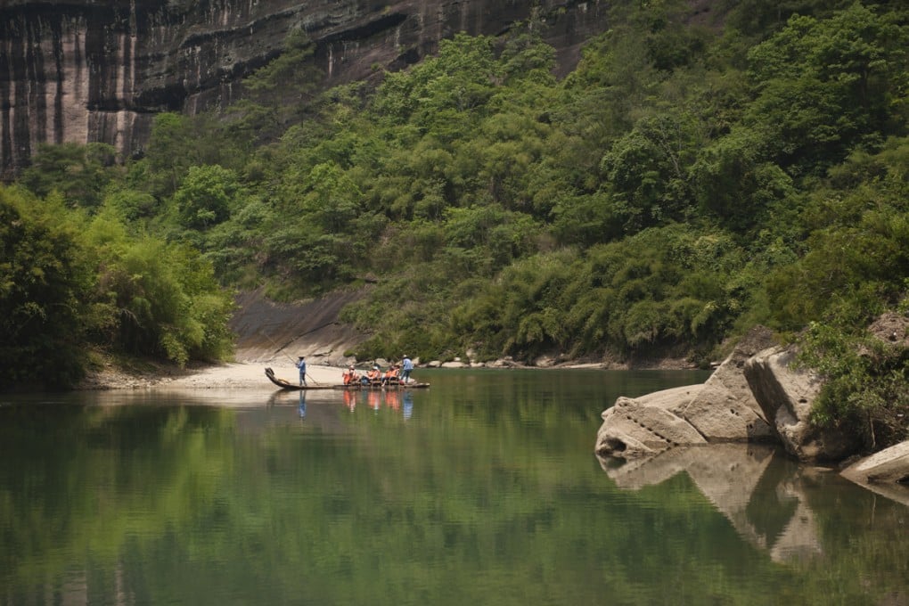 Just gorge-ous: drifting down Nine Bend River on a bamboo raft offers dramatic views. Photos: Jamie Lowe