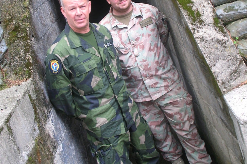 General Berndt Grundevik (left) and Swiss captain Alexander Krylov. Photo: Andrew Salmon