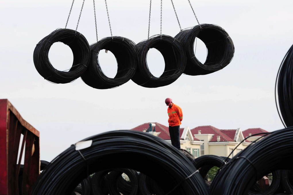 The Dagang area of Qingdao port has been sealed and gates are chained and padlocked. Photo: AFP